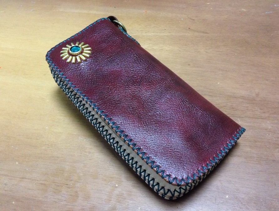 画像3: VATOS　カスタムメイド 　Long Bomb Wallet "AZTEC"