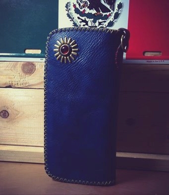 画像1: VATOS　カスタムメイド 　Long Bomb Wallet "AZTEC"